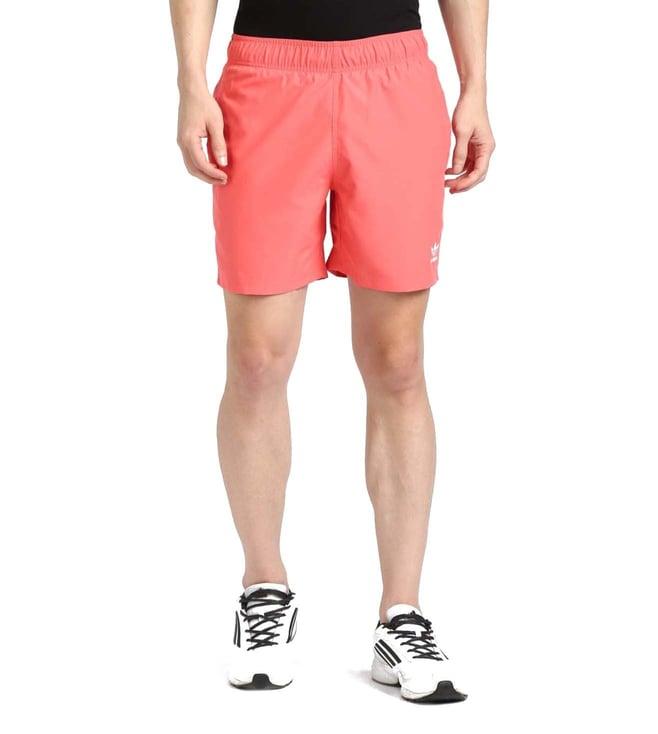 adidas originals red logo regular fit shorts