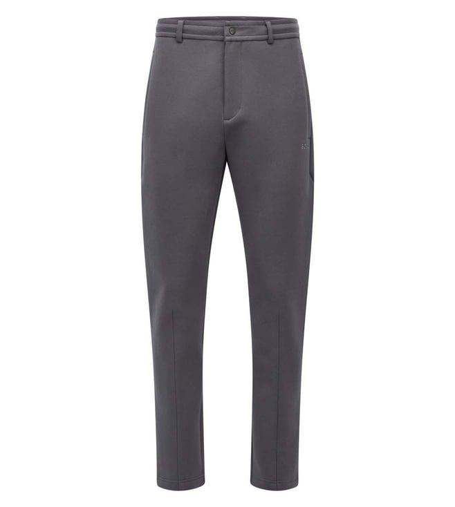 boss dark grey regular fit trackpants