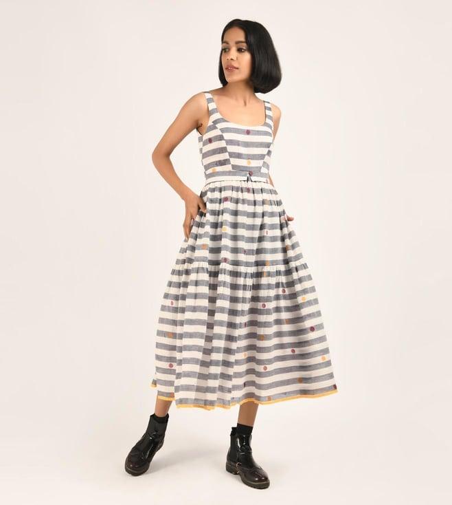 indigo dreams grey woven hearts alice dress