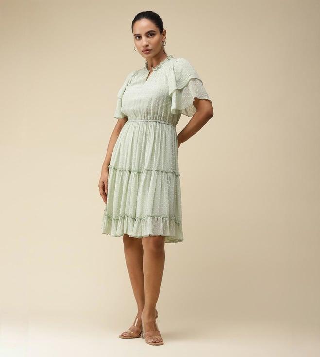 label ritu kumar mint short dress