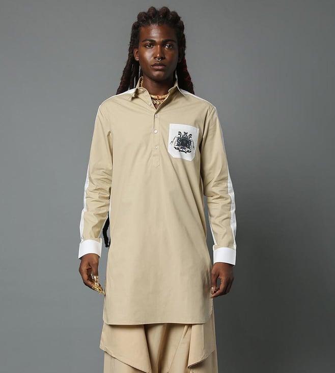 house of three vikrama kurta - ivory