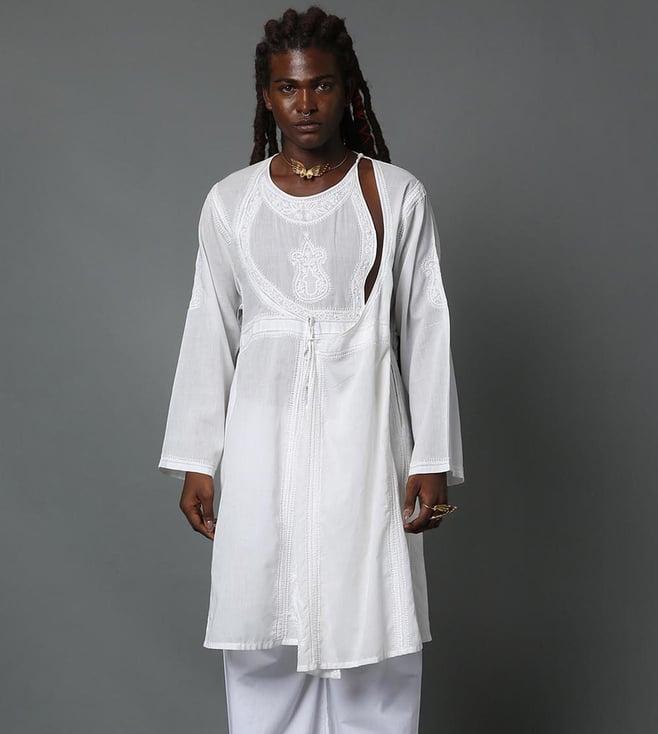 house of three arsalan chikan angrakha kurta