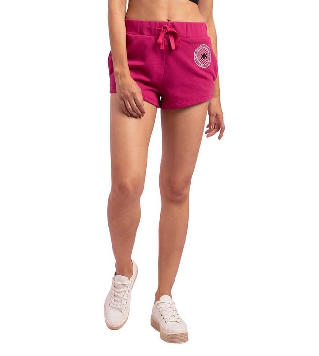 kendall + kylie fuchsia slim fit shorts