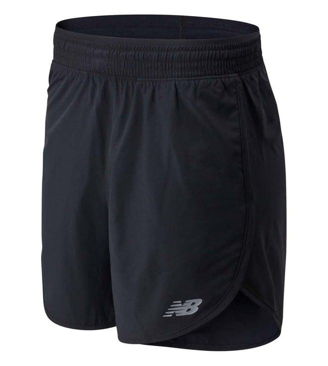 new balance black accelerate shorts 5 inch for women