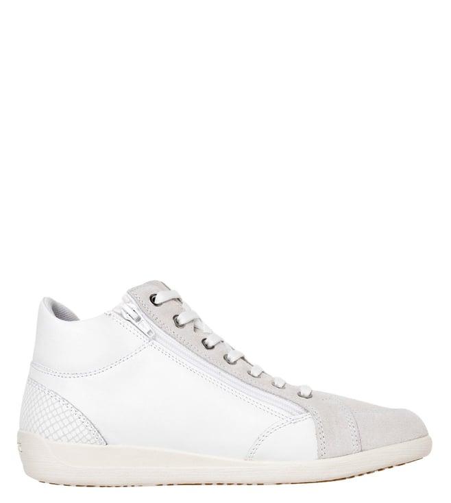 geox women's myria white & off white sneakers