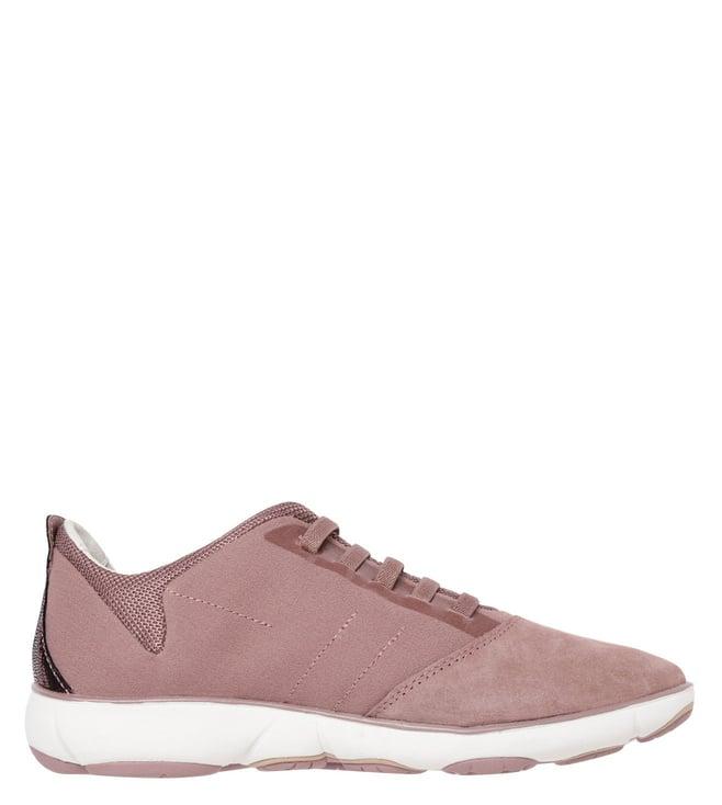 geox women's nebula old rose sneakers