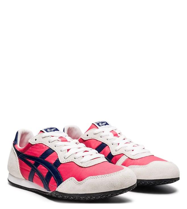 onitsuka tiger unisex serrano pink cameo & midnight sneakers