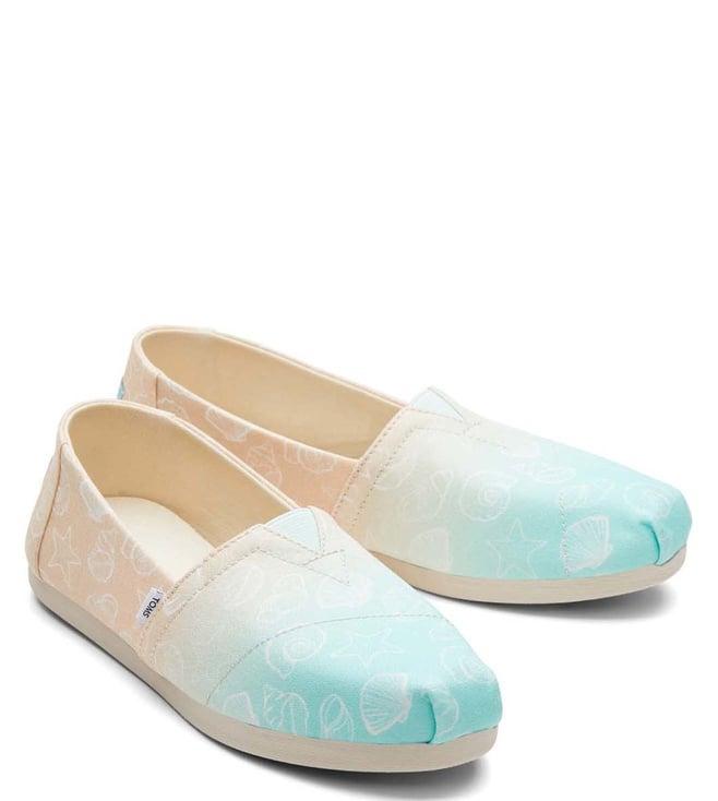 toms women's alpargata with cloudbound teal sneakers