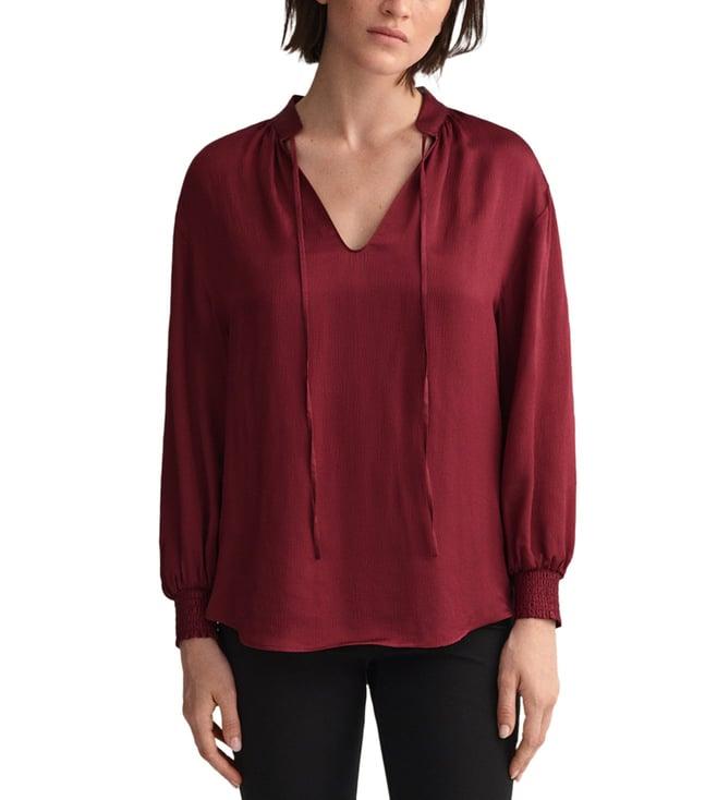 gant red regular fit top