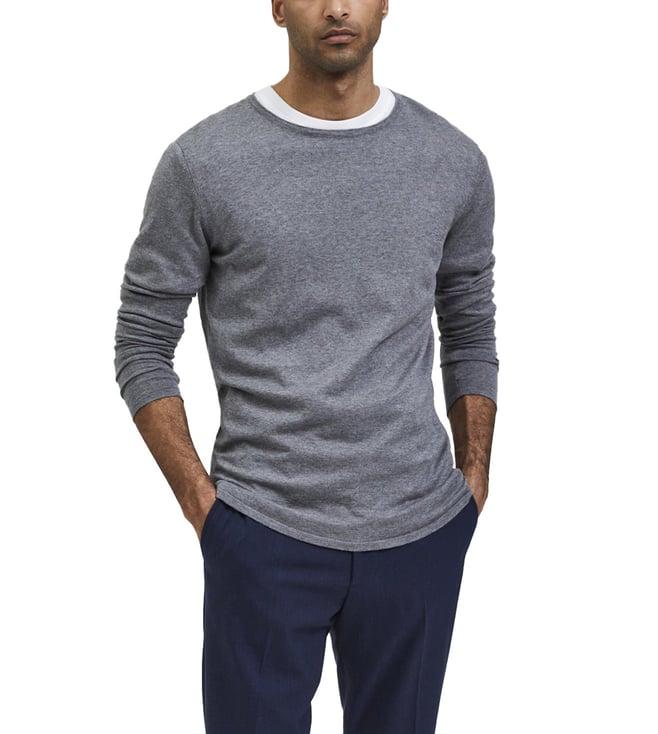 selected homme titanium regular fit sweater