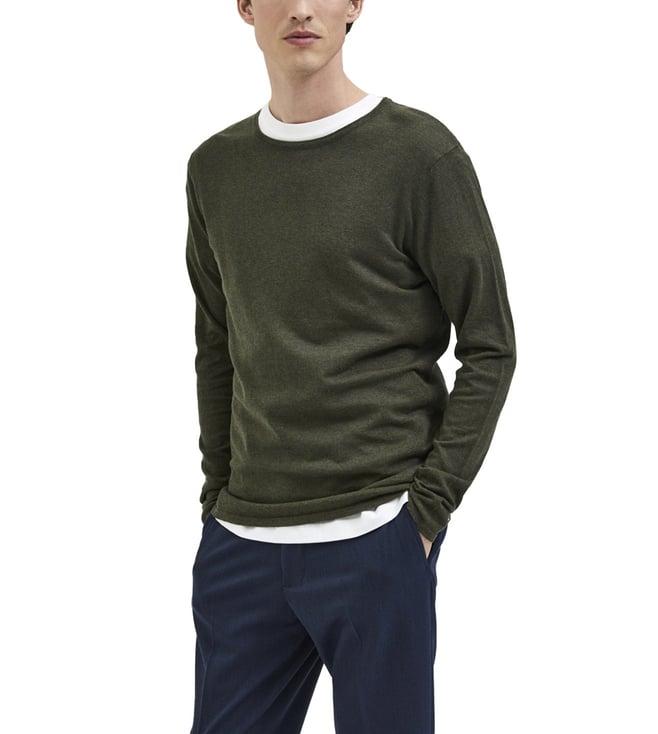 selected homme forest night regular fit sweater