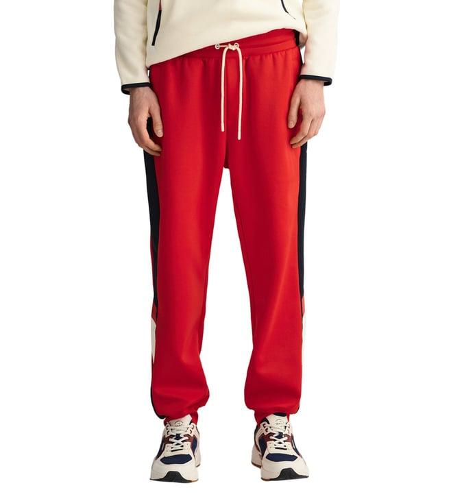 gant red relaxed fit trackpants