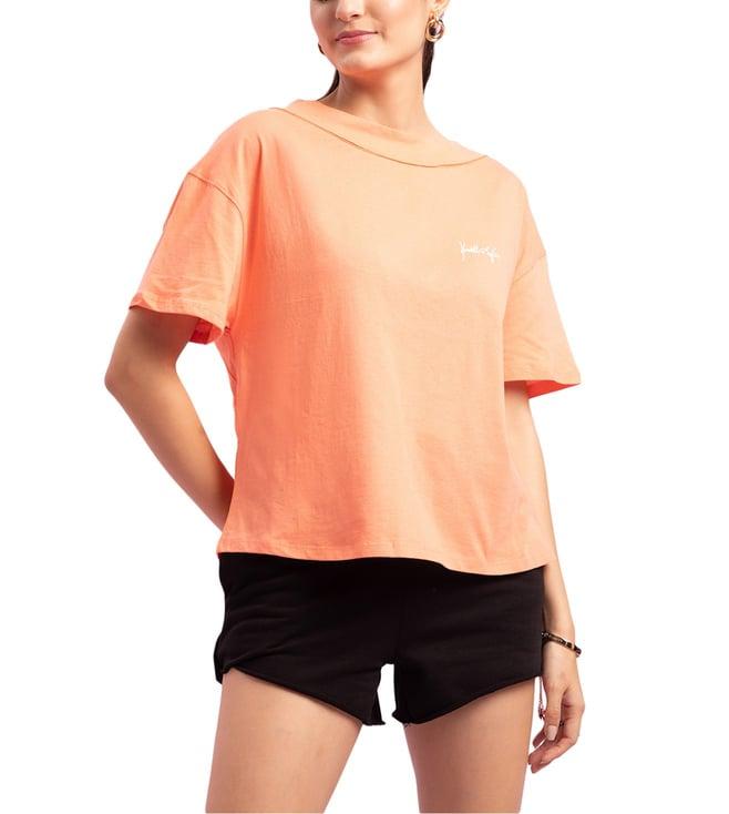 kendall + kylie mango loose fit t-shirt