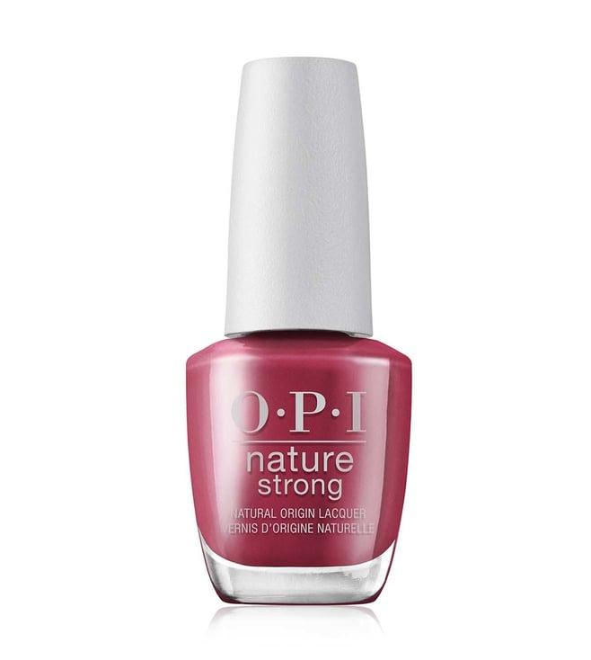 o.p.i nature strong nail lacuqer give a garnet 15 ml