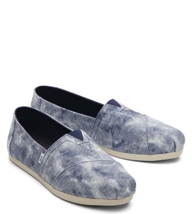 toms women's alpargata navy slip on sneakers