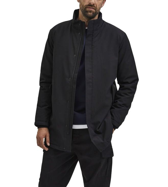 selected homme black regular fit coat