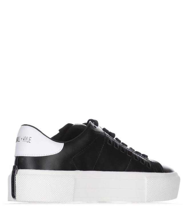 kendall + kylie women's taren cup sole low top lace up multi sneakers