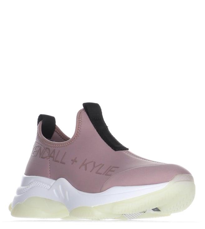 kendall + kylie women's mauve gili chunky sole low top purple slip on sneakers