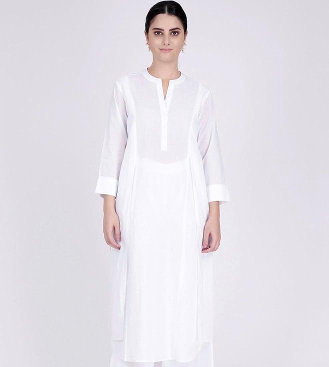 first resort by ramola bachchan white straight kurta