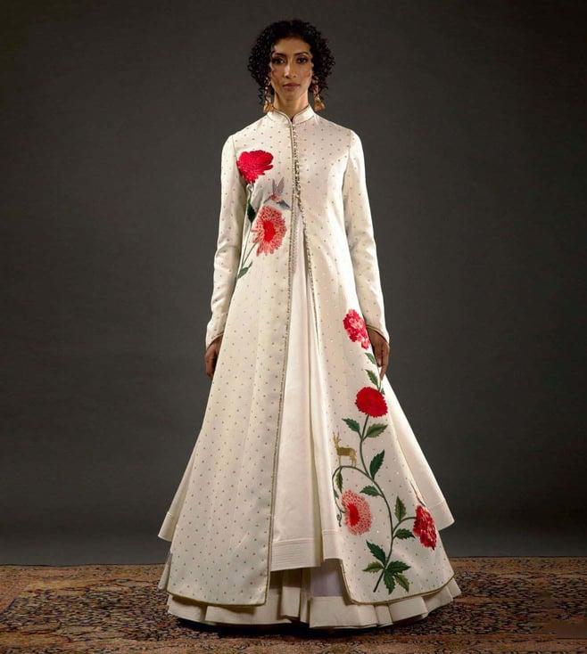 rohit bal embroidered long jacket