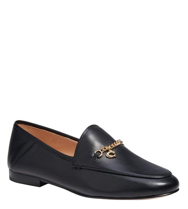 coach black hanna loafers