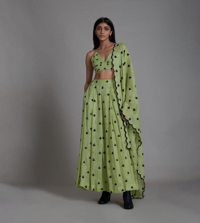 mati green clubs counter lehenga set