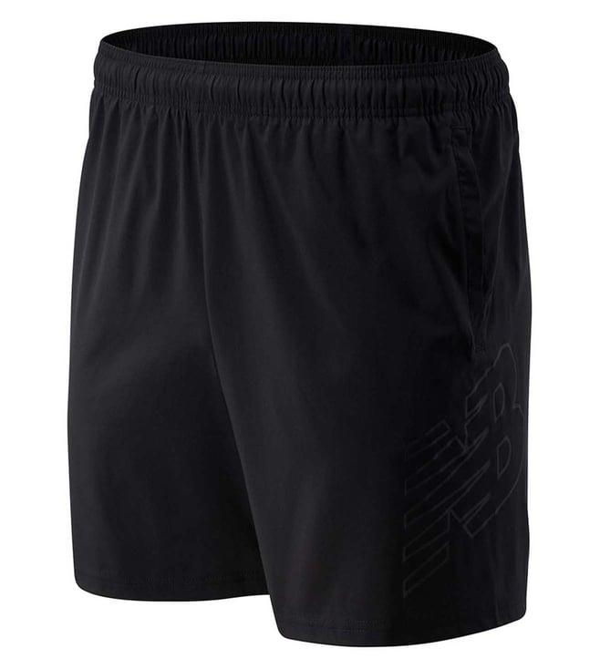 new balance black slim fit shorts