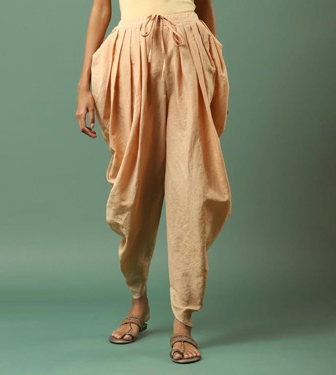 aarke ritu kumar beige dhoti salwar