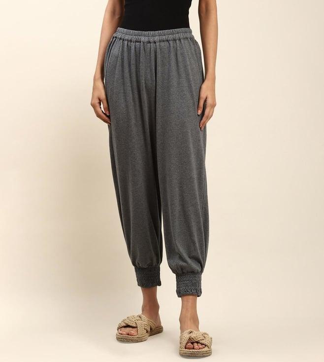 aarke ritu kumar grey layered joggers pant