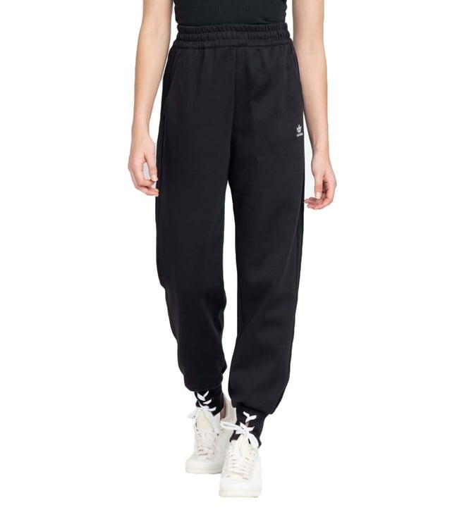 adidas originals black relaxed fit joggers