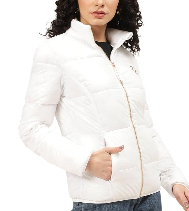 true religion white regular fit puffer jacket