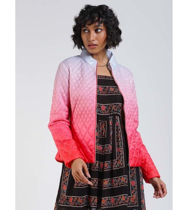 label ritu kumar pink ombre puffer jacket