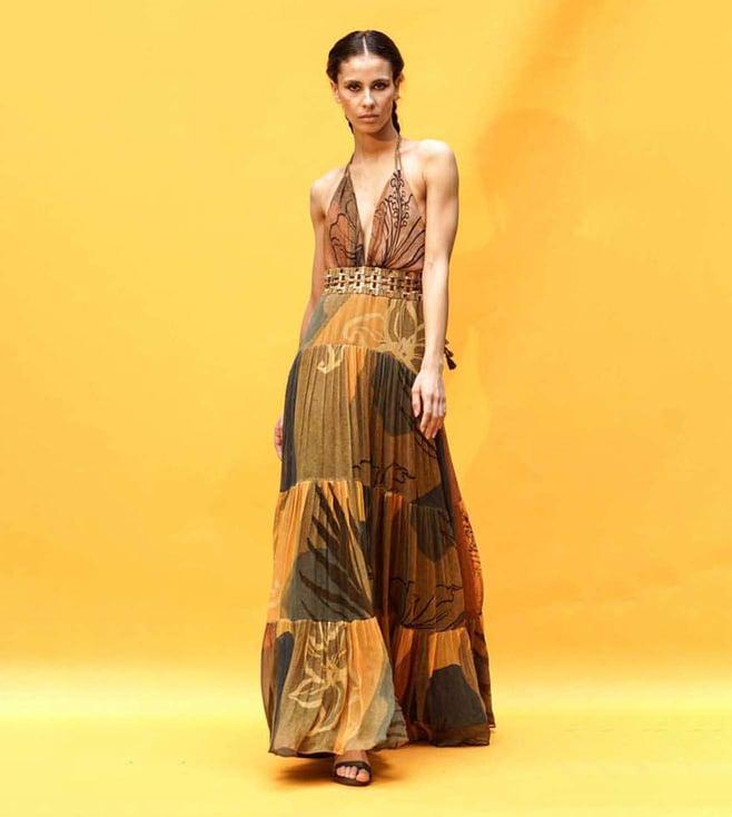 nikita mhaisalkar tropical mustard tropical times dress