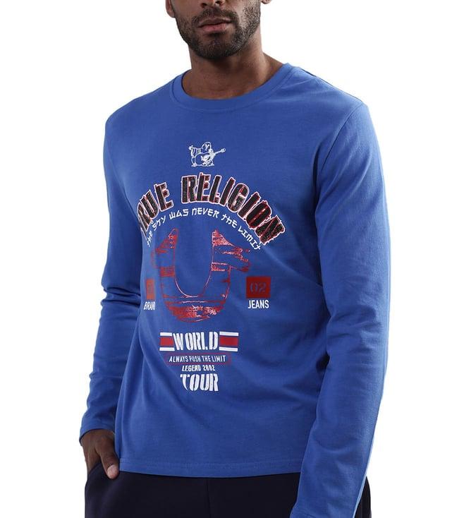 true religion dazzling blue logo regular fit t-shirt