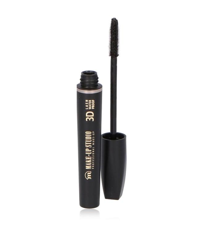 makeup studio mascara waterproof 3 d extra black extra black 8.5 ml