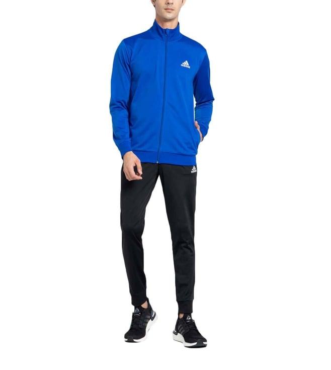 adidas blue stripes regular fit tracksuits