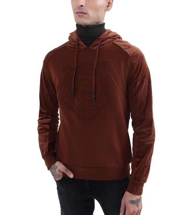 antony morato rust regular fit hoodie