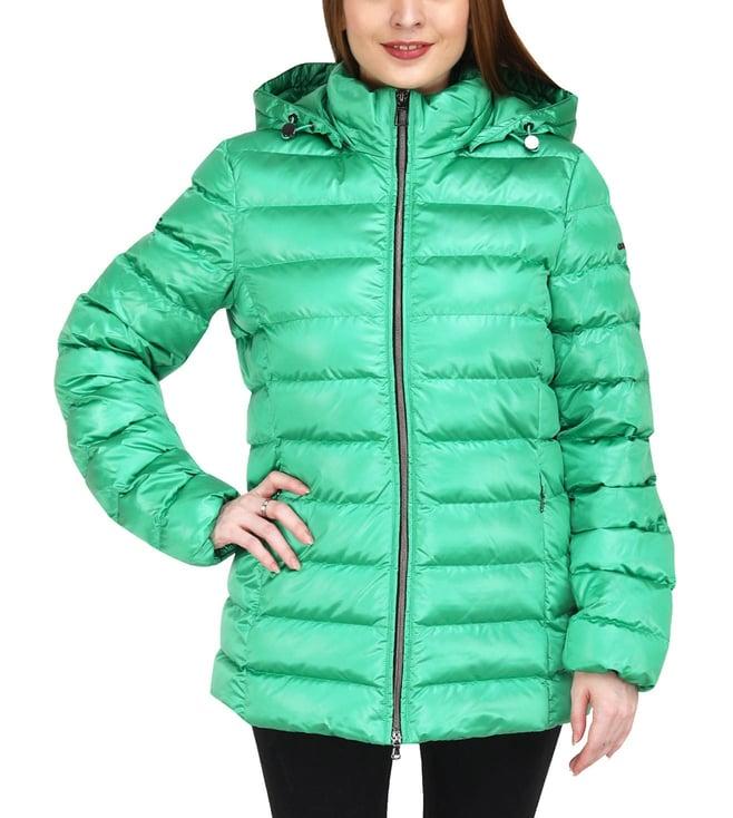 geox kelly green zosma kelly regular fit puffer jacket