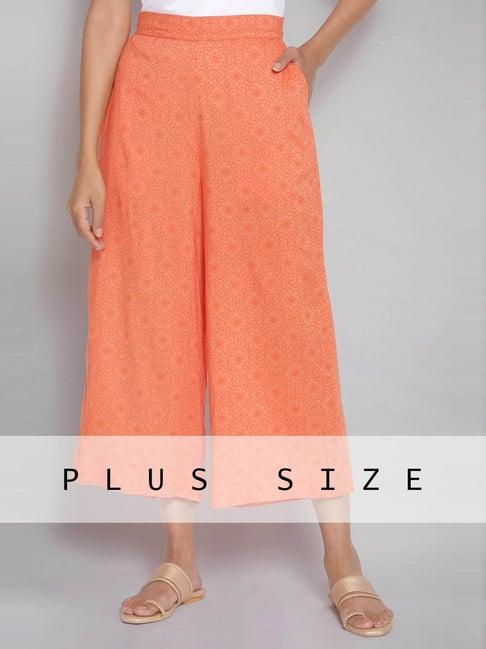 aurelia peach printed palazzos