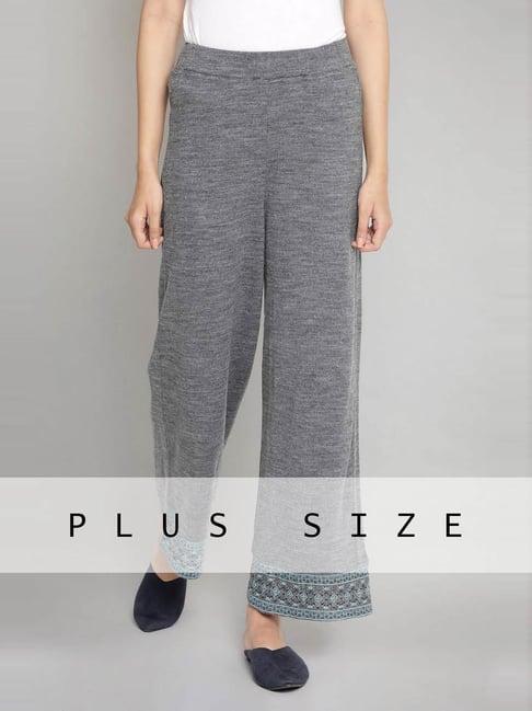 aurelia grey regular fit palazzos