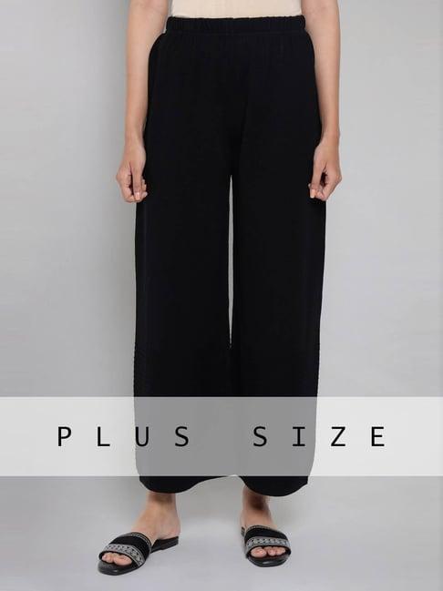 aurelia black regular fit palazzos