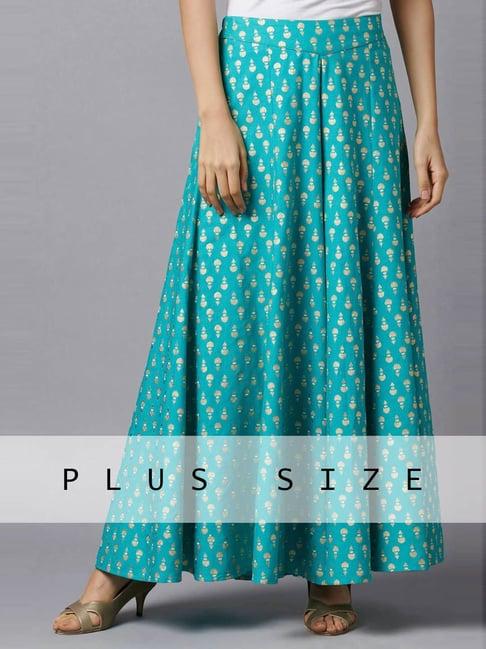 aurelia sea green printed palazzos