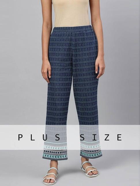 aurelia navy printed palazzos