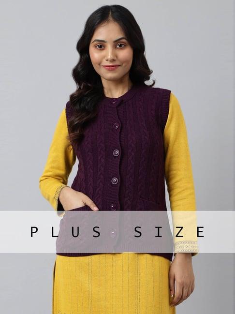 aurelia purple regular fit sweater