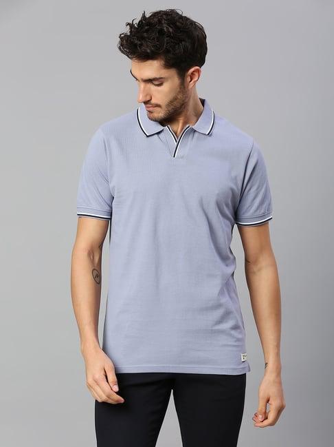 dennis lingo lilac regular fit polo t-shirt