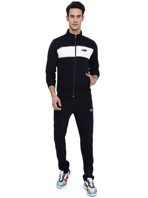 cantabil dark navy regular fit tracksuit