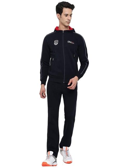 cantabil dark navy regular fit tracksuit