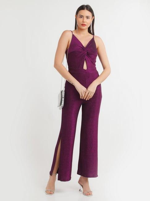 zink z purple maxi jumpsuit