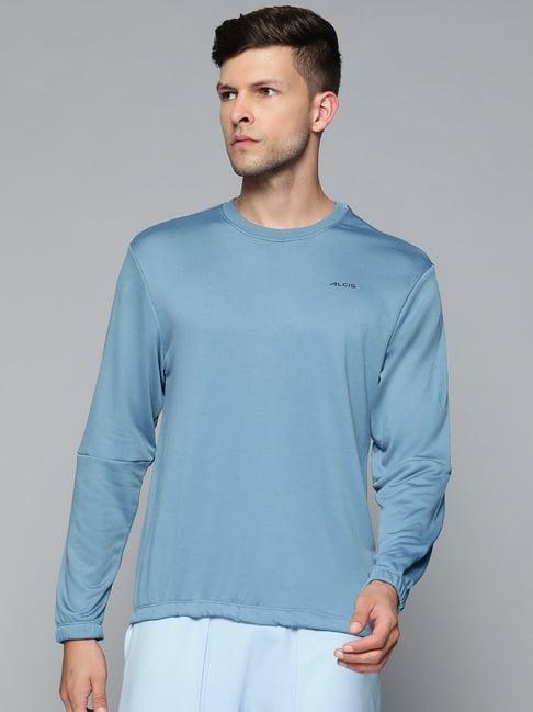 alcis blue slim fit sweatshirt