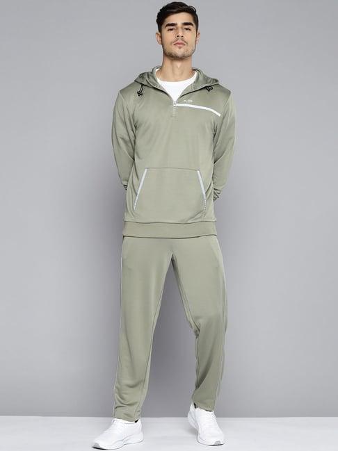 alcis green slim fit tracksuits